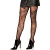 Dresuri Leg Avenue Chevron Net Negru XS-L