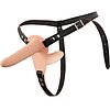 Vibrating Double Strap-On Natural