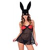 Babydoll LivCo Ritea Negru L-XL