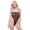 Body Allure Strapless Kitten Negru S-L