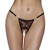 Chilot Decupat Cottelli Collection Roses Negru S-M