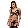 Set Baci Strappy Love Negru S-M